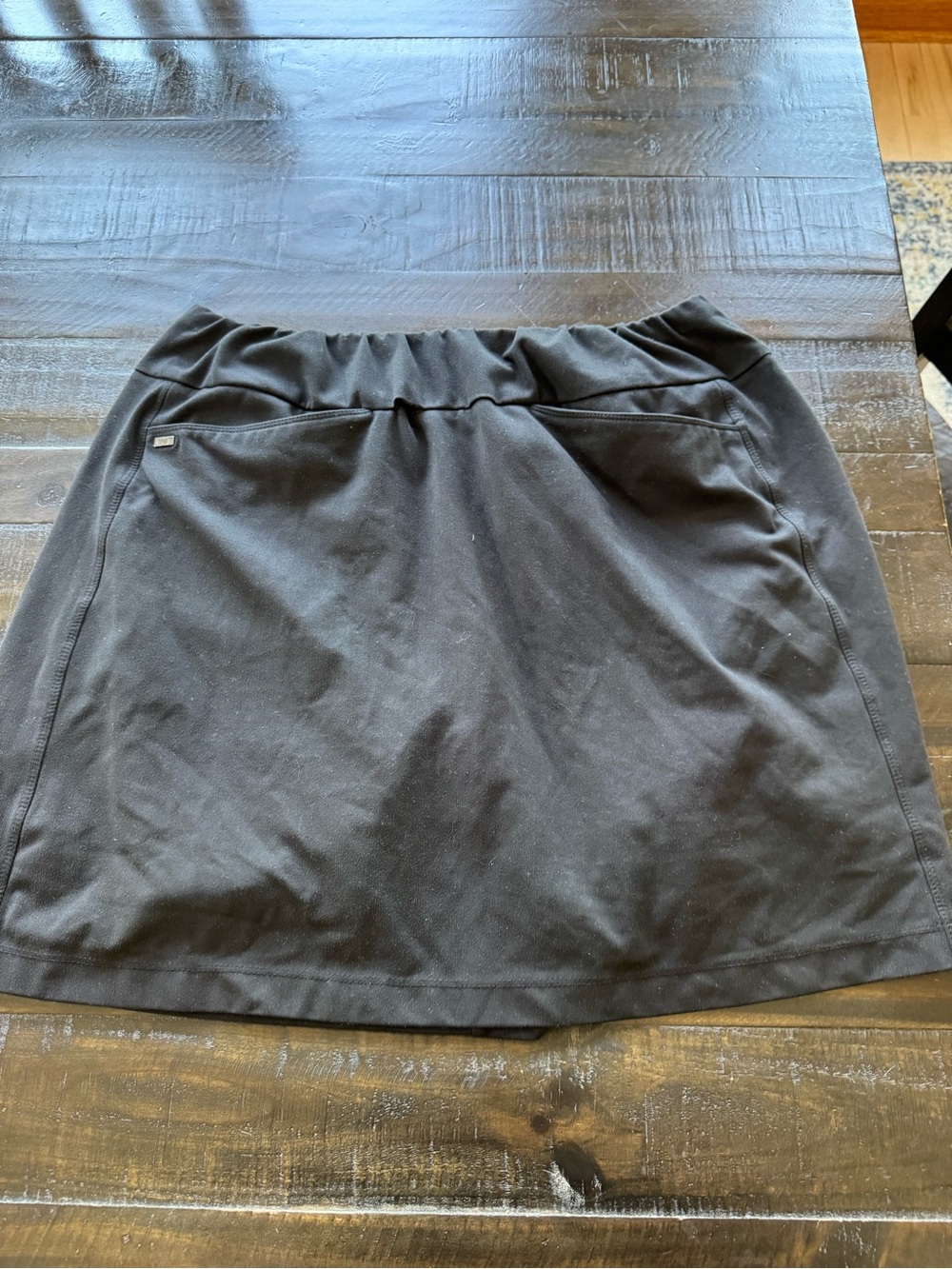 Tail Black Mini Skort with Elastic Waistband